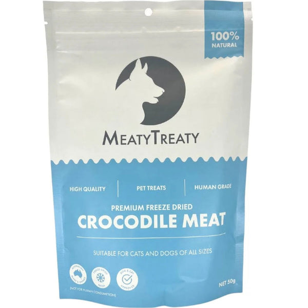 Meaty Treaty Freeze Dried Crocodile Cat & Dog Treats