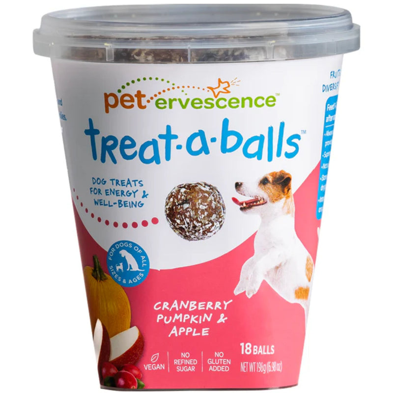 Pet Ervescence Treat-a-Balls Cranberry, Pumpkin & Apple Dog Treats