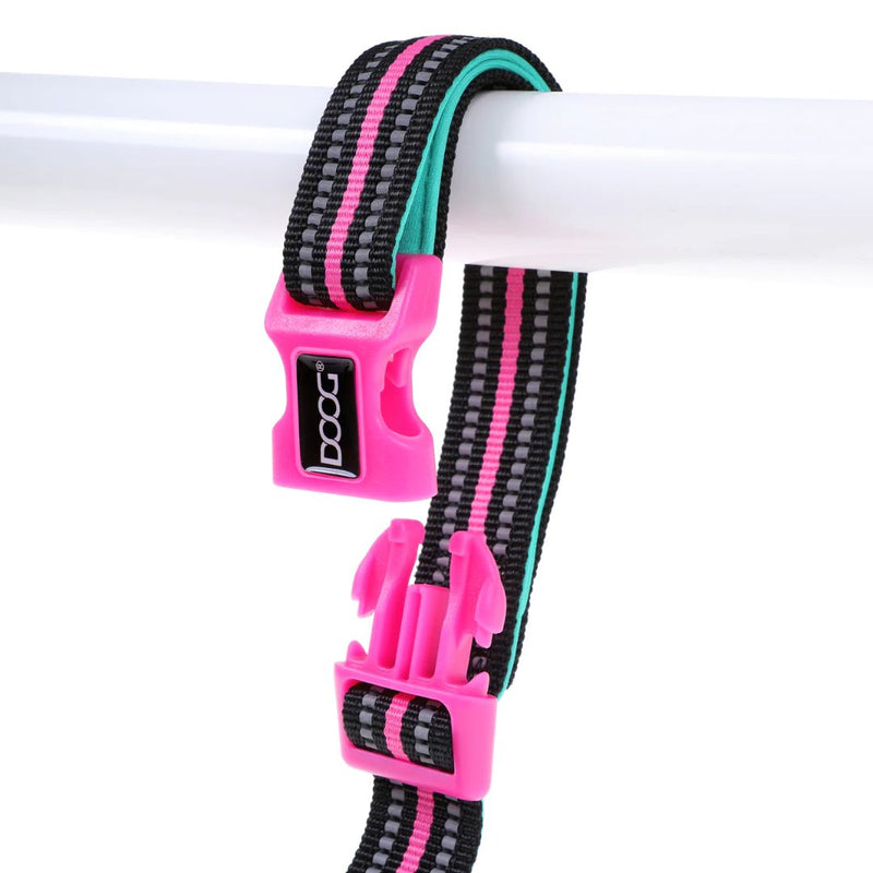 Doog Clip It Neoprene Dog Leash - (Neon High Vis) Rin Tin Tin | PeekAPaw Pet Supplies