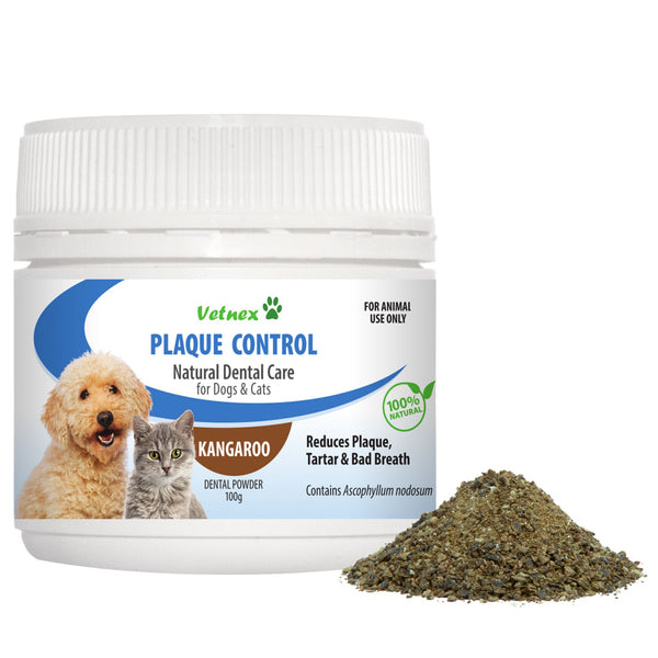 Vetnex Plaque Control Natural Dental Care Powder Kangaroo for Dogs & Cats