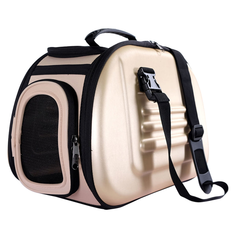 Ibiyaya Classic Eva Soft-Sided Travel Pet Carrier - Beige | PeekAPaw Pet Supplies