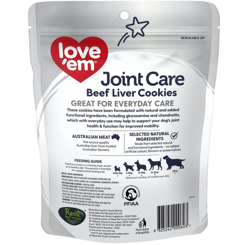 Love'em Beef Liver Joint Care Cookie Dog Treats