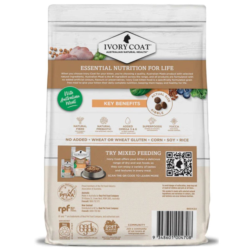 Ivory Coat Grain Free Dry Kitten Food Chicken