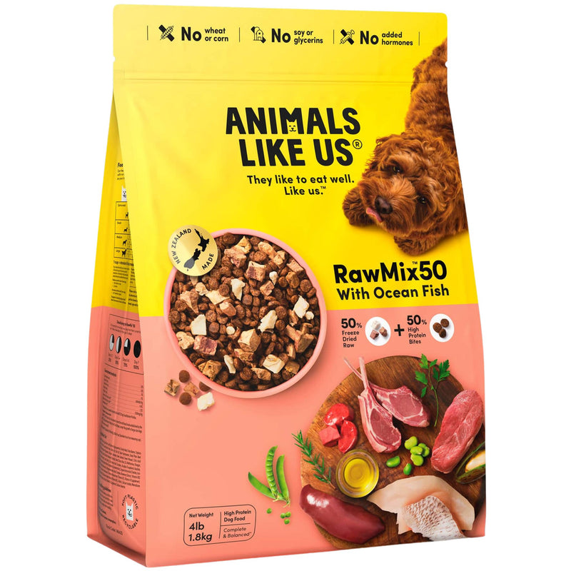 Animals Like Us Dog Food RawMix50 with Ocean Fish