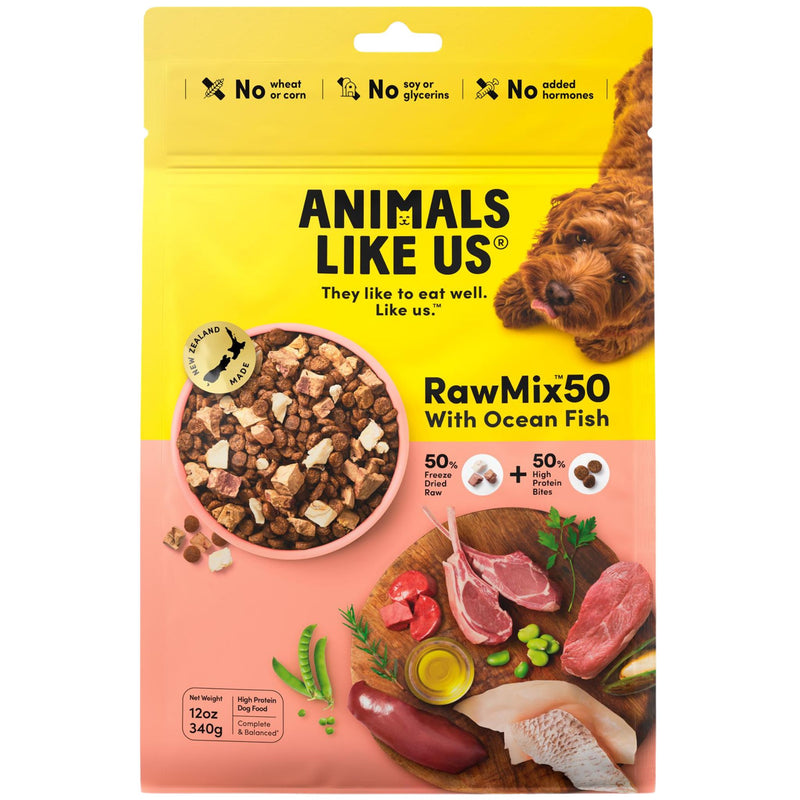 Animals Like Us Dog Food RawMix50 with Ocean Fish