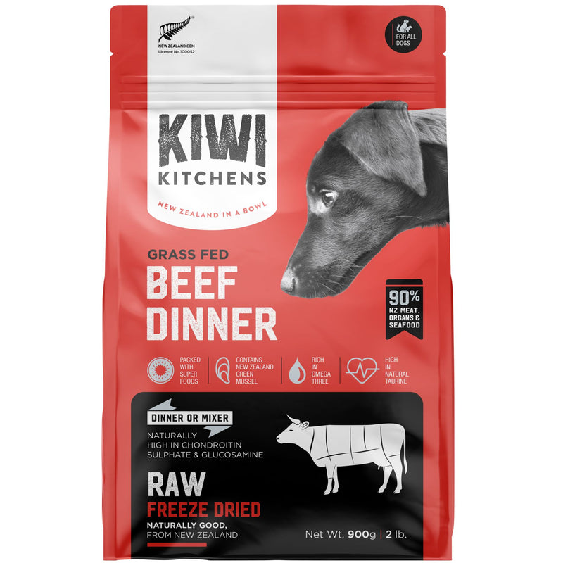 Kiwi Kitchens Freeze-Dried Dog Food Beef Dinner