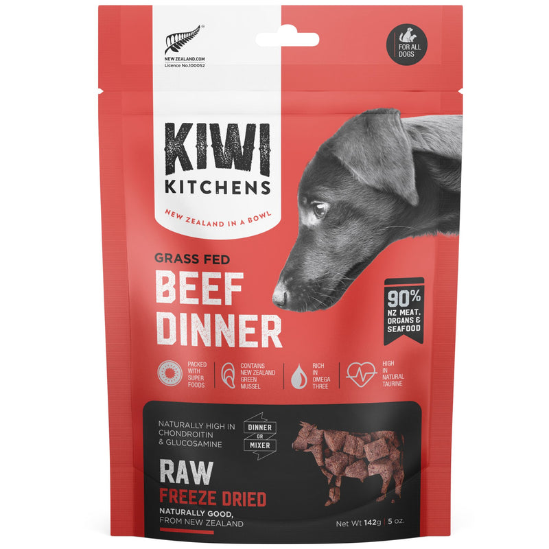 Kiwi Kitchens Freeze-Dried Dog Food Beef Dinner