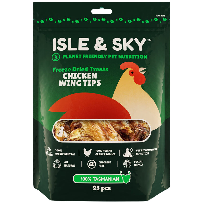 Isle and Sky Freeze Dried Pet Treats Chicken Wing Tips