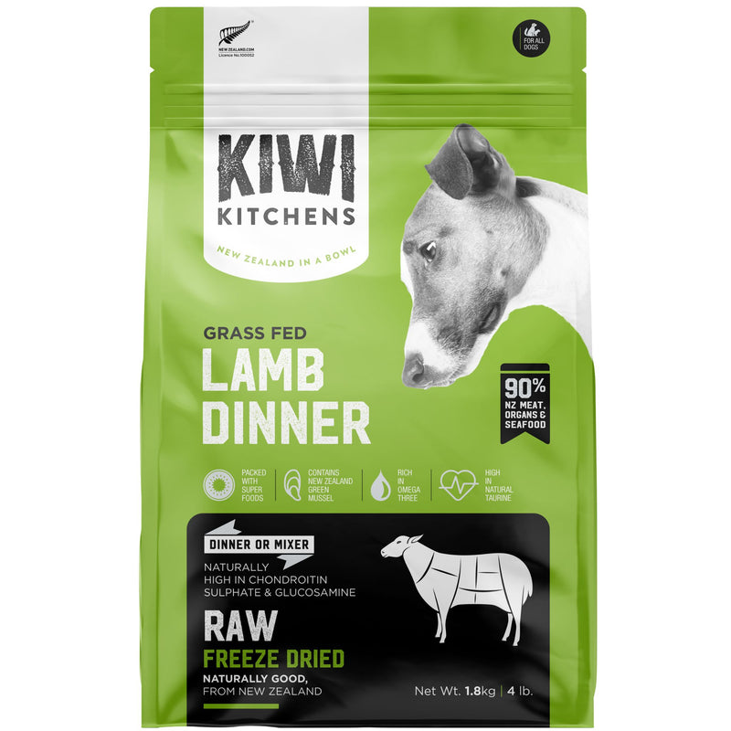 Kiwi Kitchens Freeze-Dried Dog Food Lamb Dinner