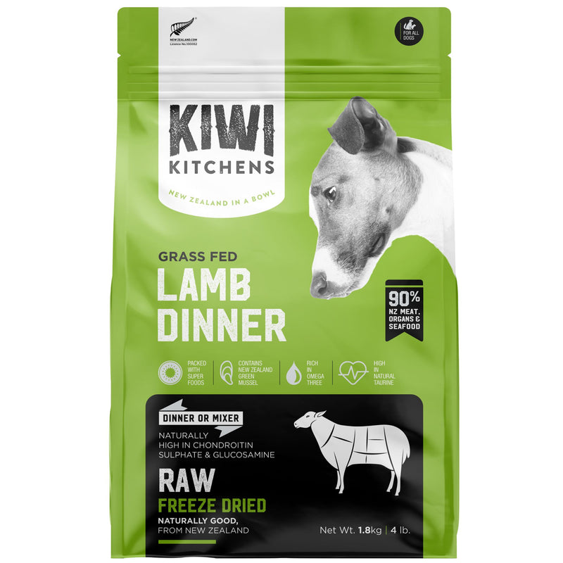 Kiwi Kitchens Freeze-Dried Dog Food Lamb Dinner