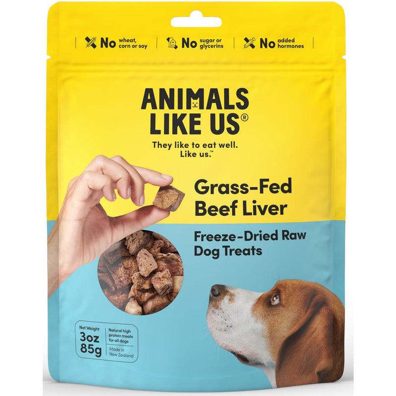 Animals Like Us Freeze Dried Dog Treats Grass-Fed Beef Liver