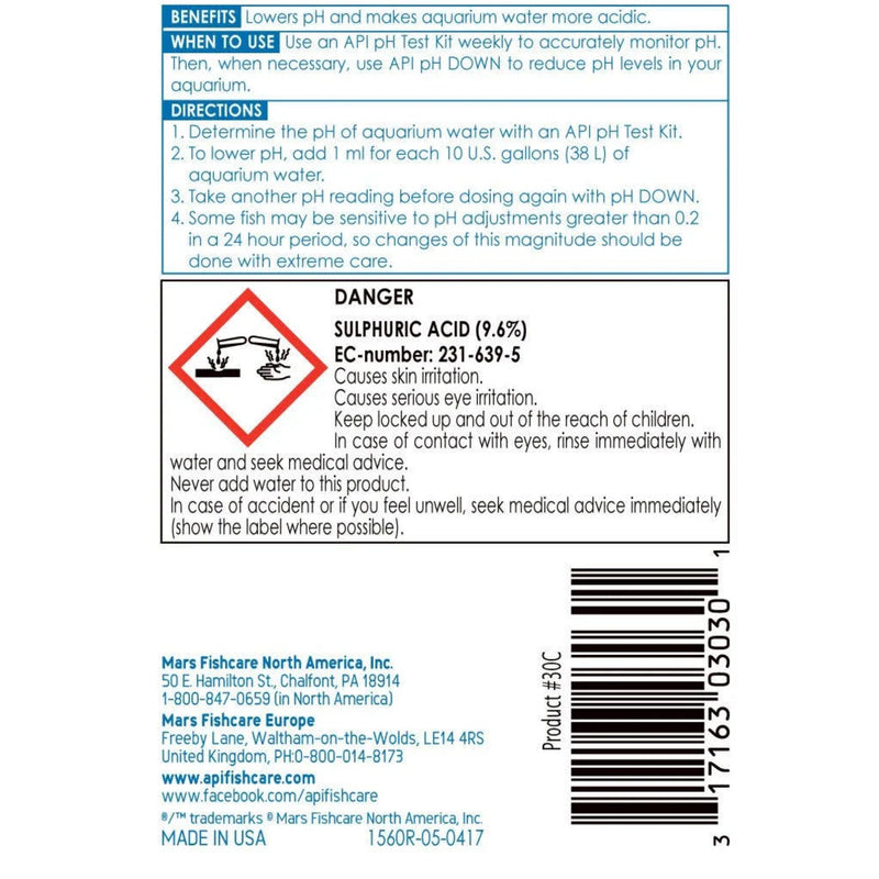 API PH Down Freshwater Aquarium Water Treatment