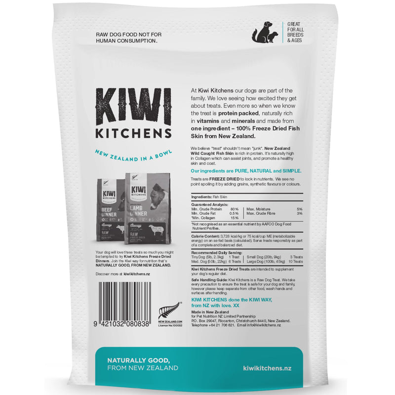 Kiwi Kitchens Freeze-Dried Dog Treat Fish Skin