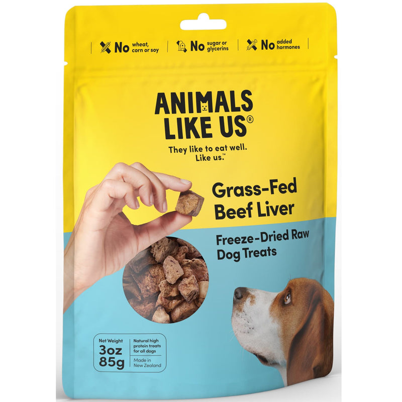 Animals Like Us Freeze Dried Dog Treats Grass-Fed Beef Liver