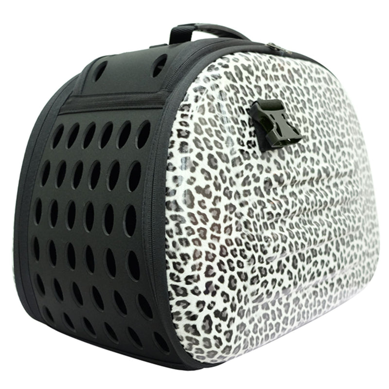 Ibiyaya Classic Eva Soft-Sided Travel Pet Carrier - Leopard | PeekAPaw Pet Supplies