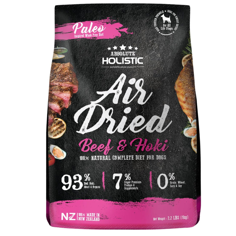 Absolute Holistic Air Dried Dog Food Beef & Hoki