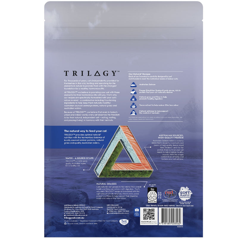 Trilogy Dry Adult Cat Food Australian Salmon + Freeze Dried Lamb