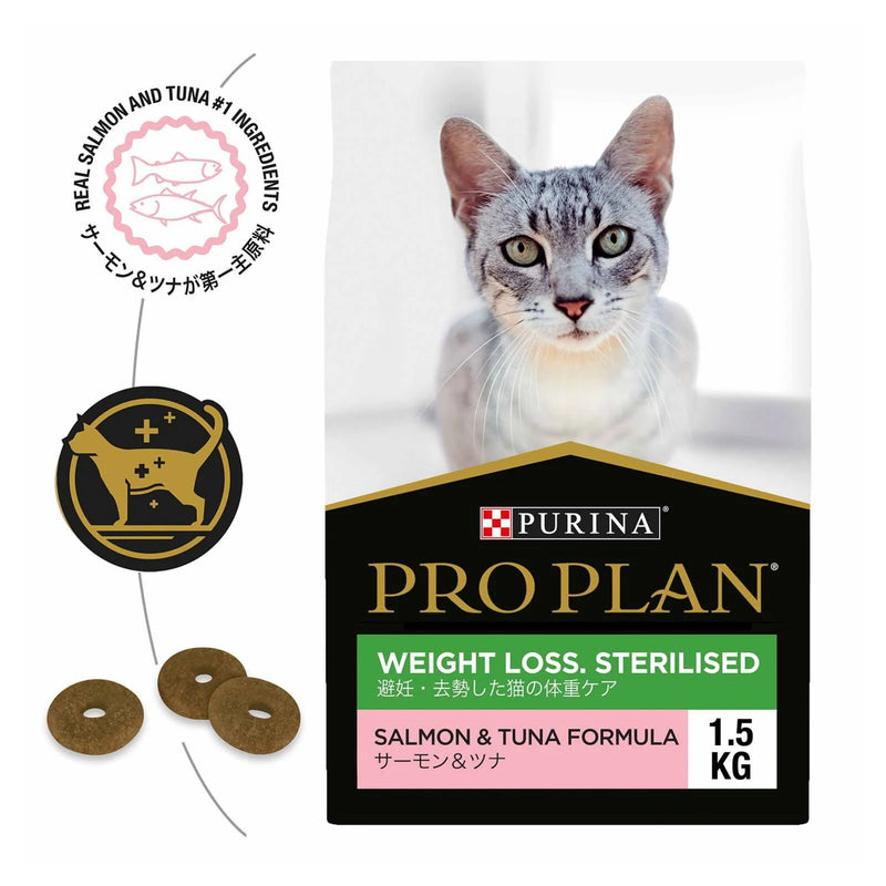 PRO PLAN Weight Loss Sterilised Salmon & Tuna Formula Dry Cat Food