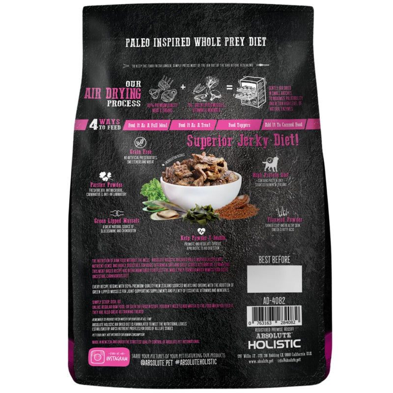 Absolute Holistic Air Dried Dog Food Beef & Hoki