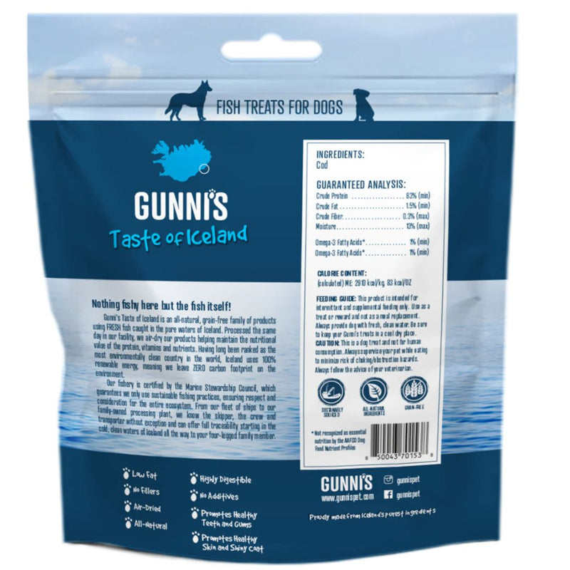 Gunni's Taste of Iceland Dog Treats Cod Baby Bites - 71g | PeekAPaw Pet Supplies