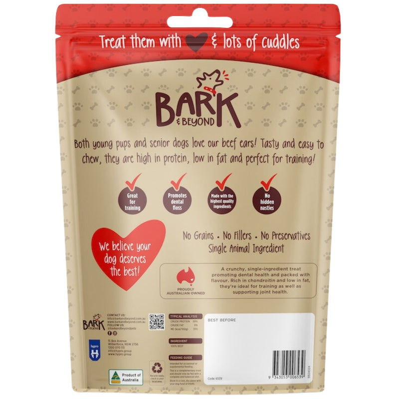 Bark and Beyond Beef Ears Dog Treats