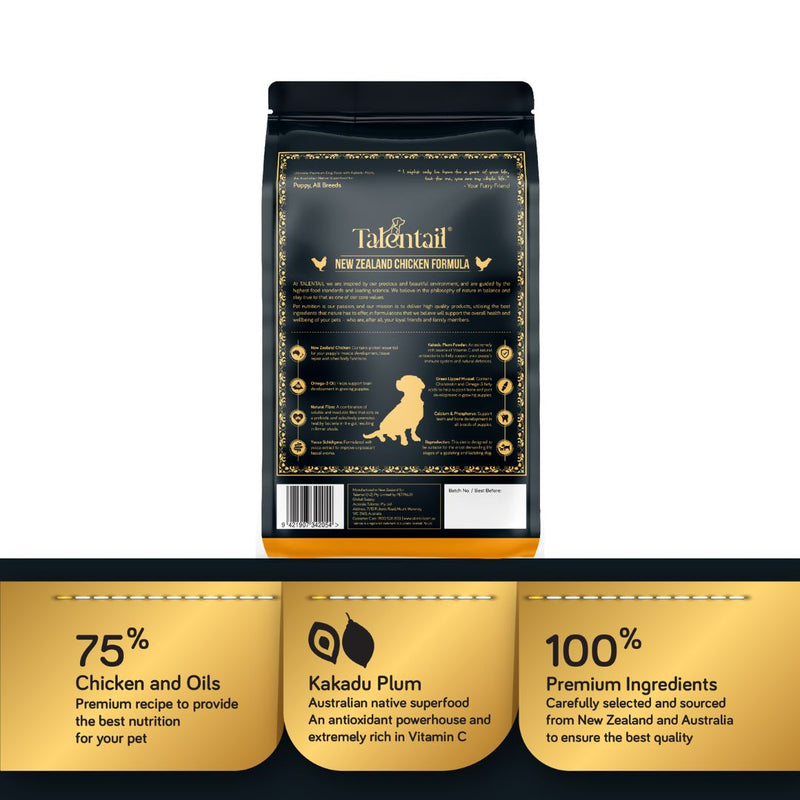 Talentail Ultimate Premium Puppy Food New Zealand Chicken