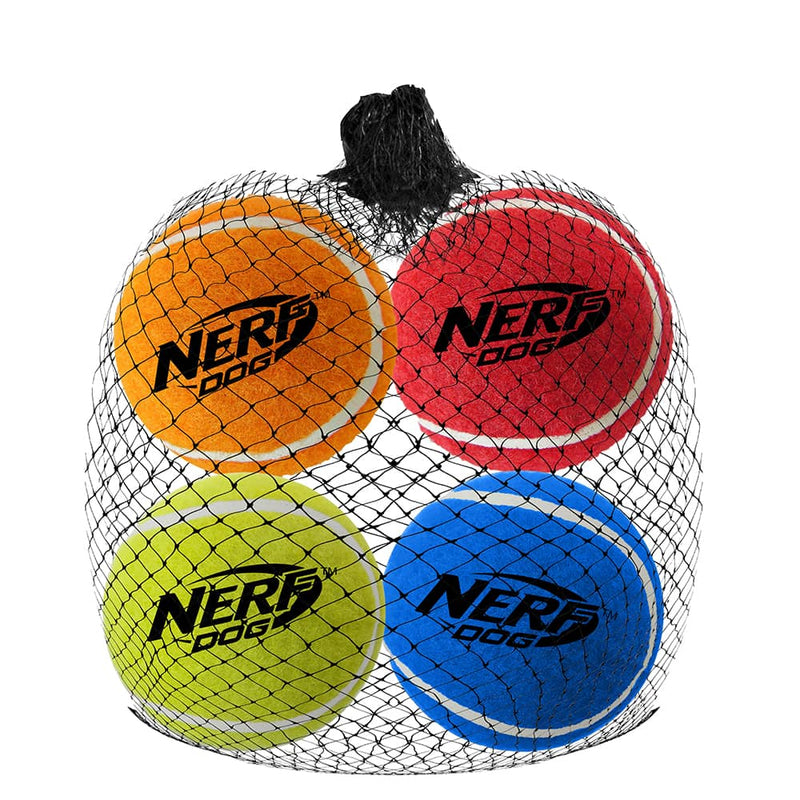 Nerf Dog Medium Squeak Tennis Balls 4-Pack