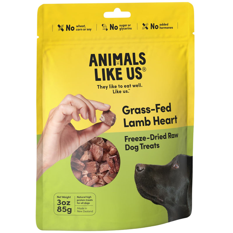 Animals Like Us Freeze Dried Dog Treats Grass-Fed Lamb Heart