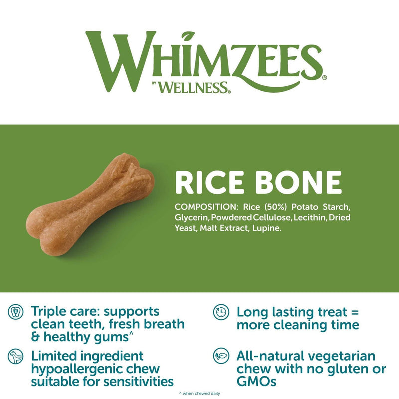 Whimzees Dental Dog Treats Ricebone