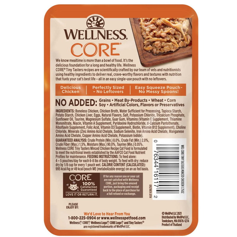 Wellness Core Wet Cat Food Tiny Tasters Minced Chicken