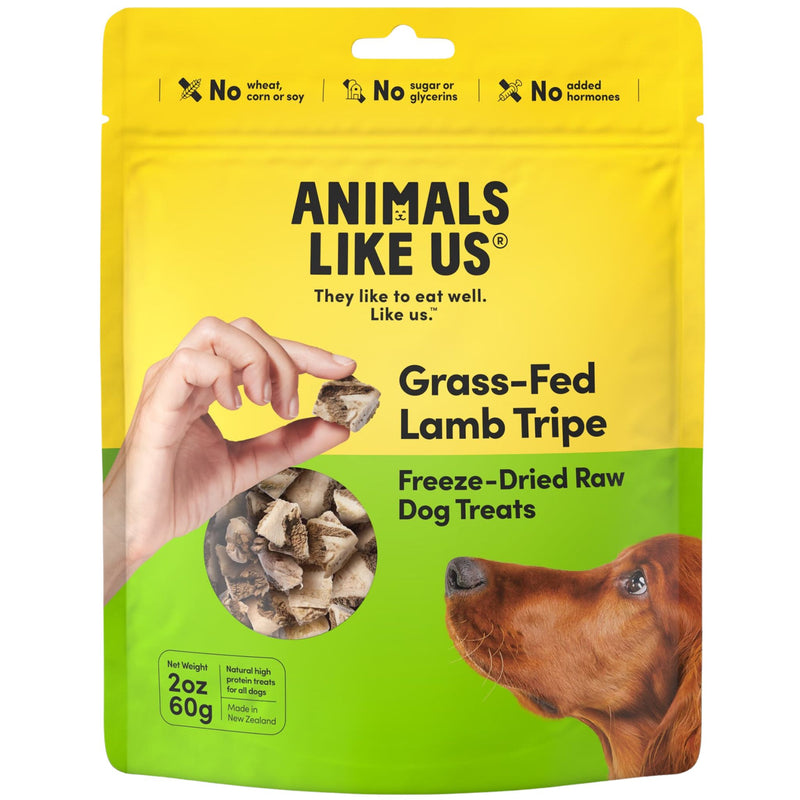 Animals Like Us Freeze Dried Dog Treats Grass-Fed Lamb Tripe