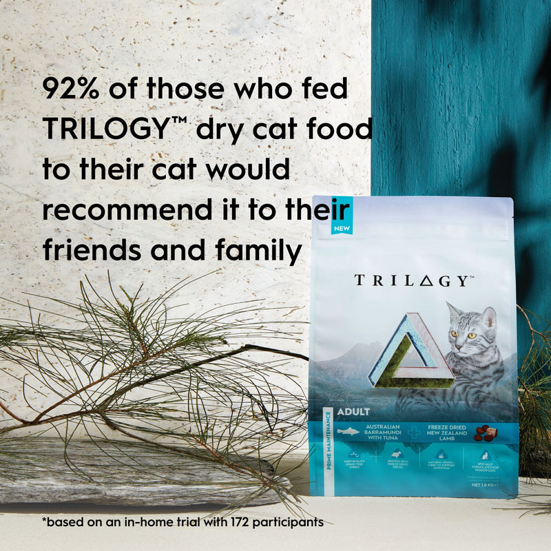 Trilogy Dry Cat Food for Kitten Australian Barramundi with Tuna + Freeze Dried NZ Lamb