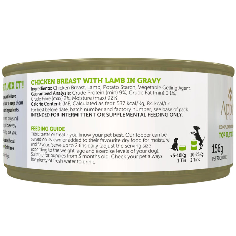 Applaws Taste Toppers for Dogs Chicken Breast with Lamb in Gravy