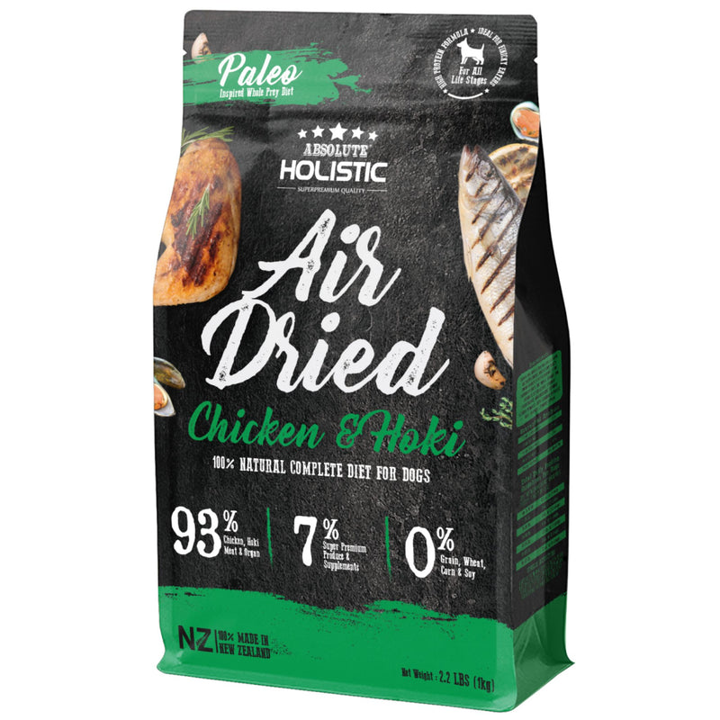 Absolute Holistic Air Dried Dog Food Chicken & Hoki