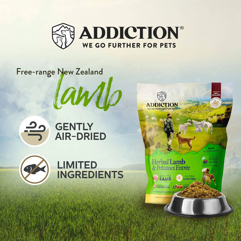 ADDICTION Herbed Lamb & Potatoes Raw Alternative Dog Food