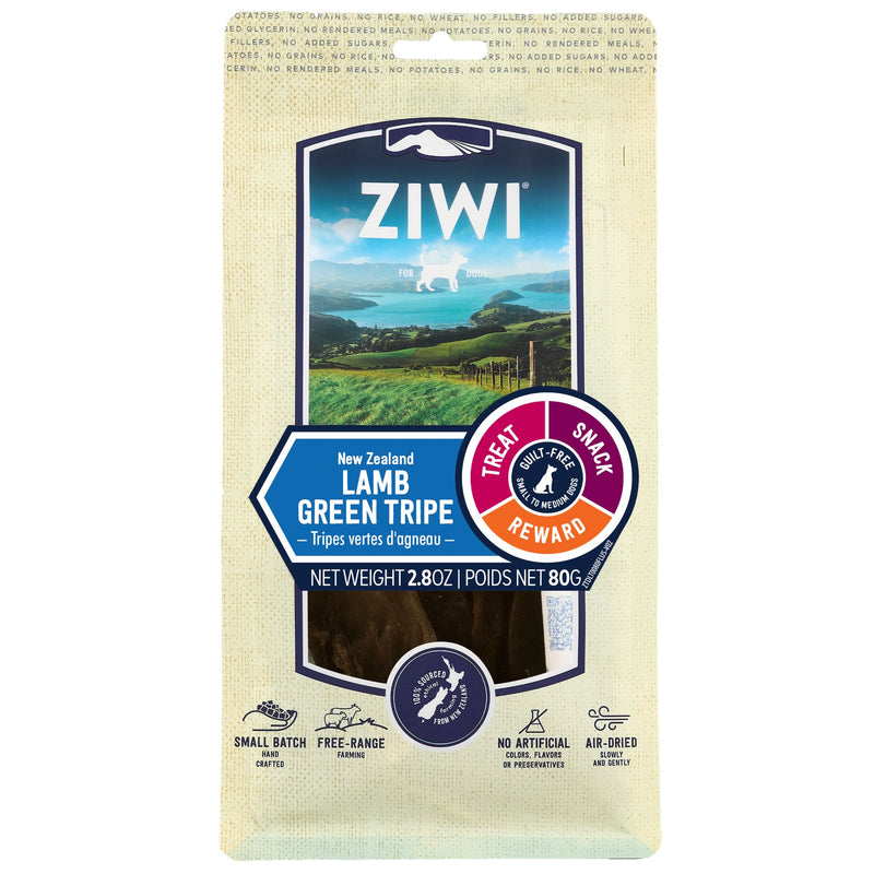 ZIWI Dog Treats Lamb Green Tripe - 80g | PeekAPaw Pet Supplies