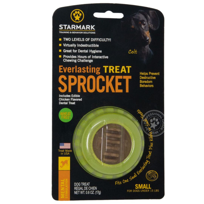 Starmark Dog Toys Everlasting Treat Sprocket - Small | PeekAPaw Pet Supplies