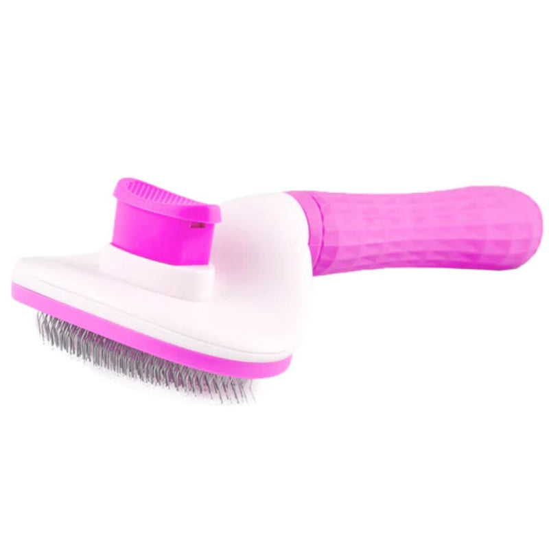 All Fur You Self Clearing Pet Comb - Pink | PeekAPaw Pet Supplies