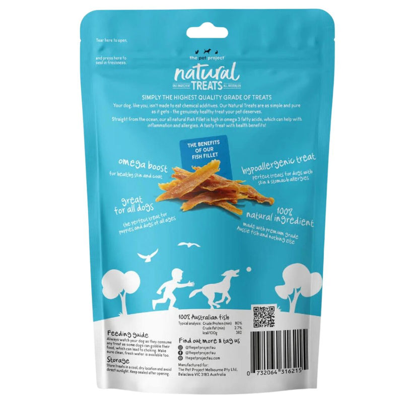 The Pet Project Natural Dog Treats Fish Fillets | PeekAPaw Pet Supplies