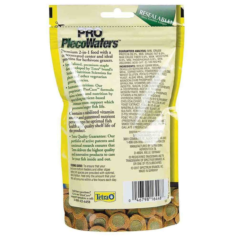 Tetrapro Pleco Wafers Back | PeekAPaw Pet Supplies