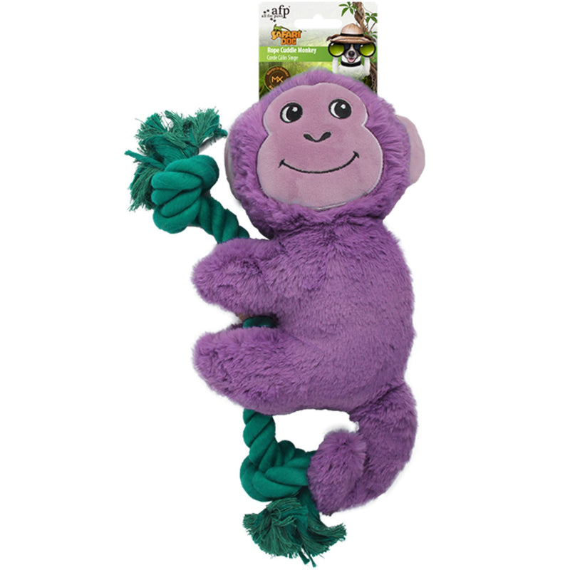 All for Paws AFP Safari Dog Toys Rope Cuddle Monkey