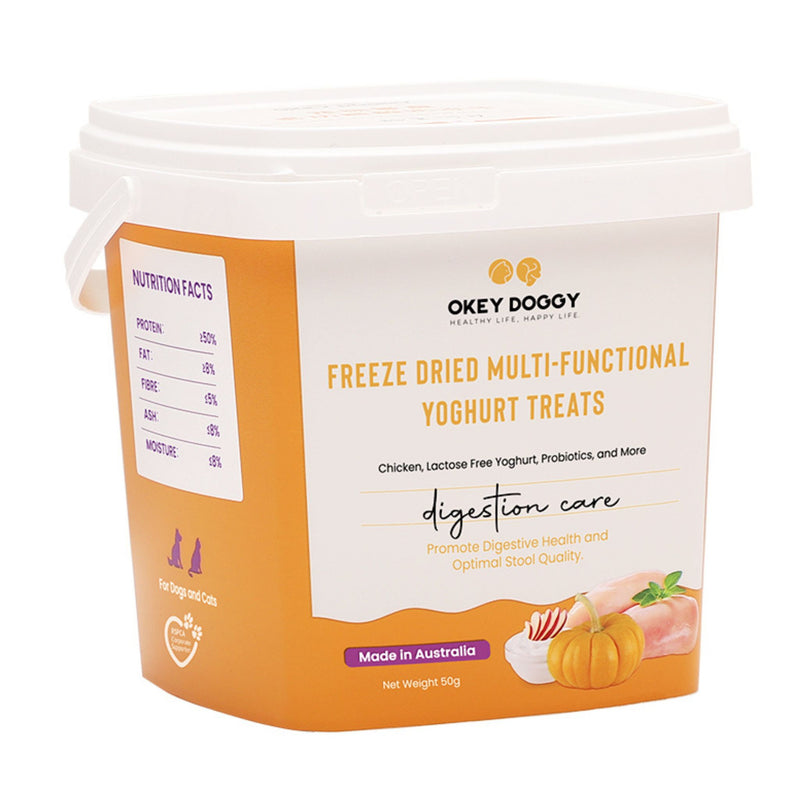 Okey Doggy Freeze Dried Multi-Functional Yoghurt Treats for Dogs & Cats Digestion Care