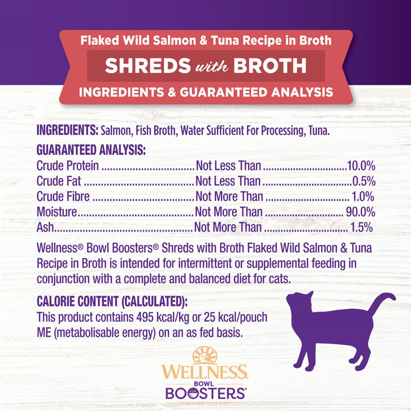 Wellness Core Wet Cat Food Topper Simply Shreds Flaked Wild Salmon & Tuna