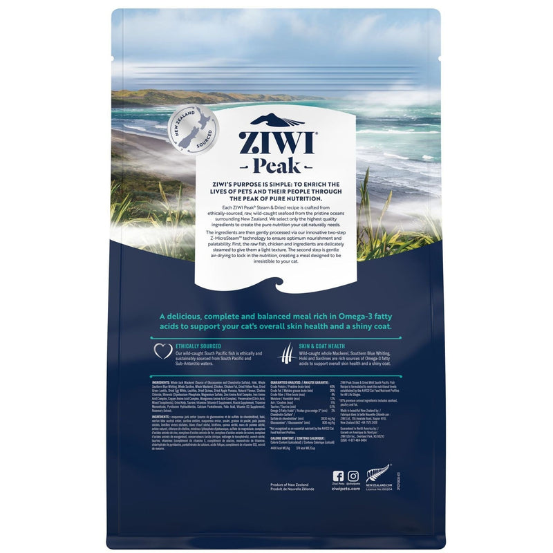 Ziwi Peak Steam and Dried Cat Food Wild South Pacific Fish