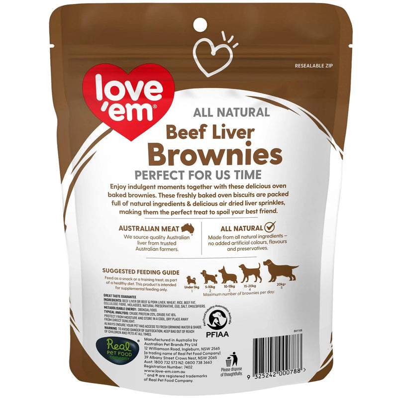 Love'em Liver Brownie Dog Treats