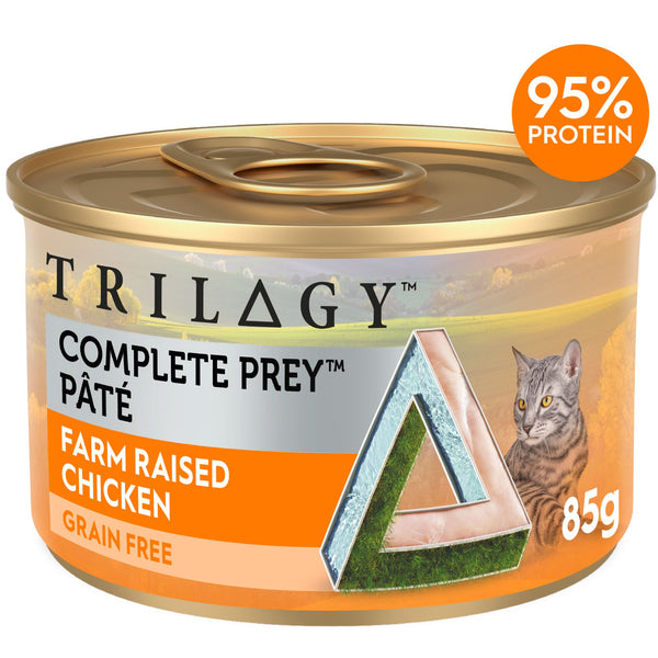 Trilogy Wet Adult Cat Food Complete Prey Pate - Farm Raised Chicken