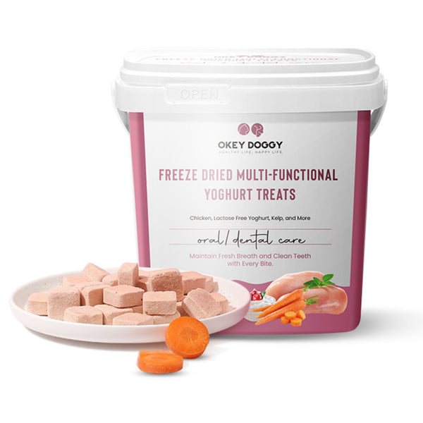 Okey Doggy Freeze Dried Multi-Functional Yoghurt Treats for Dogs & Cats Oral Dental Care