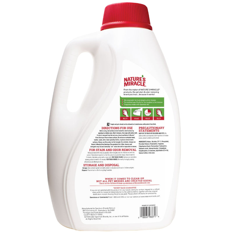 Nature's Miracle Dog Urine Destroyer Plus Trigger - 3.78L | PeekAPaw Pet Supplies