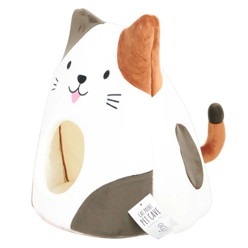 All Fur You Cat Cave - Cat Face White | PeekAPaw Pet Supplies