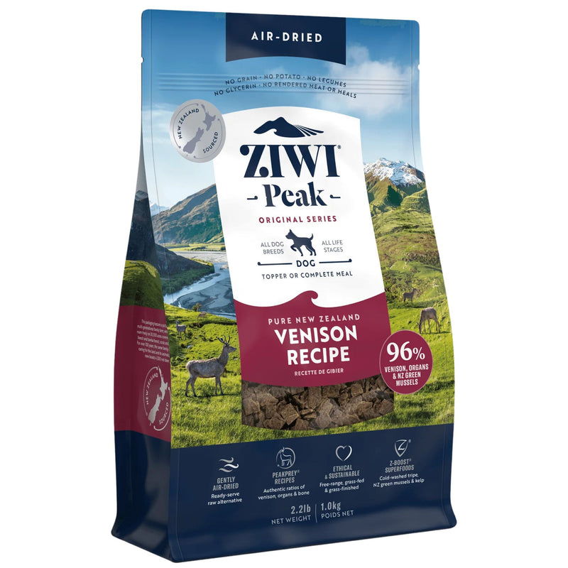 ZIWI Peak Dog Food Air Dried Venison 1kg | PeekAPaw Pet Supplies